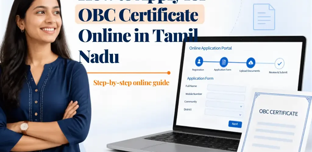 தமிழ்நாட்டில் OBC சான்று ஆன்லைனில் விண்ணப்பிப்பது எப்படி?”How to Apply for OBC Certificate Online in Tamil Nadu”