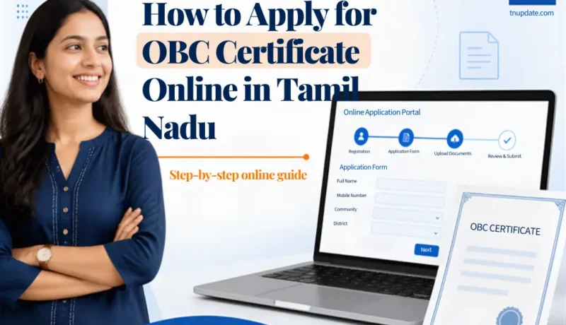 தமிழ்நாட்டில் OBC சான்று ஆன்லைனில் விண்ணப்பிப்பது எப்படி?”How to Apply  for OBC Certificate Online in Tamil Nadu”